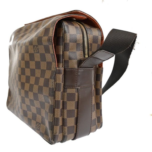 LOUIS VUITTON Naviglio Shoulder Bag Damier Ebene Leather Brown N45255 86YD629 - Picture 14 of 16